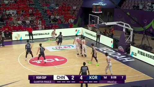 亚洲杯-中国男篮淘汰韩国杀进四强 胡金秋23+11 王俊杰21+7